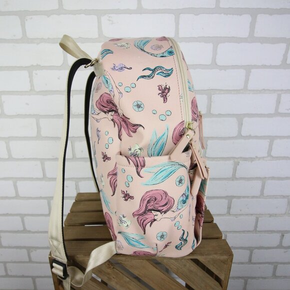 Petunia Pickle Bottom LITTLE MERMAID Disney Ariel Pink Backpack Diaper Bag ONLY - Picture 9 of 16